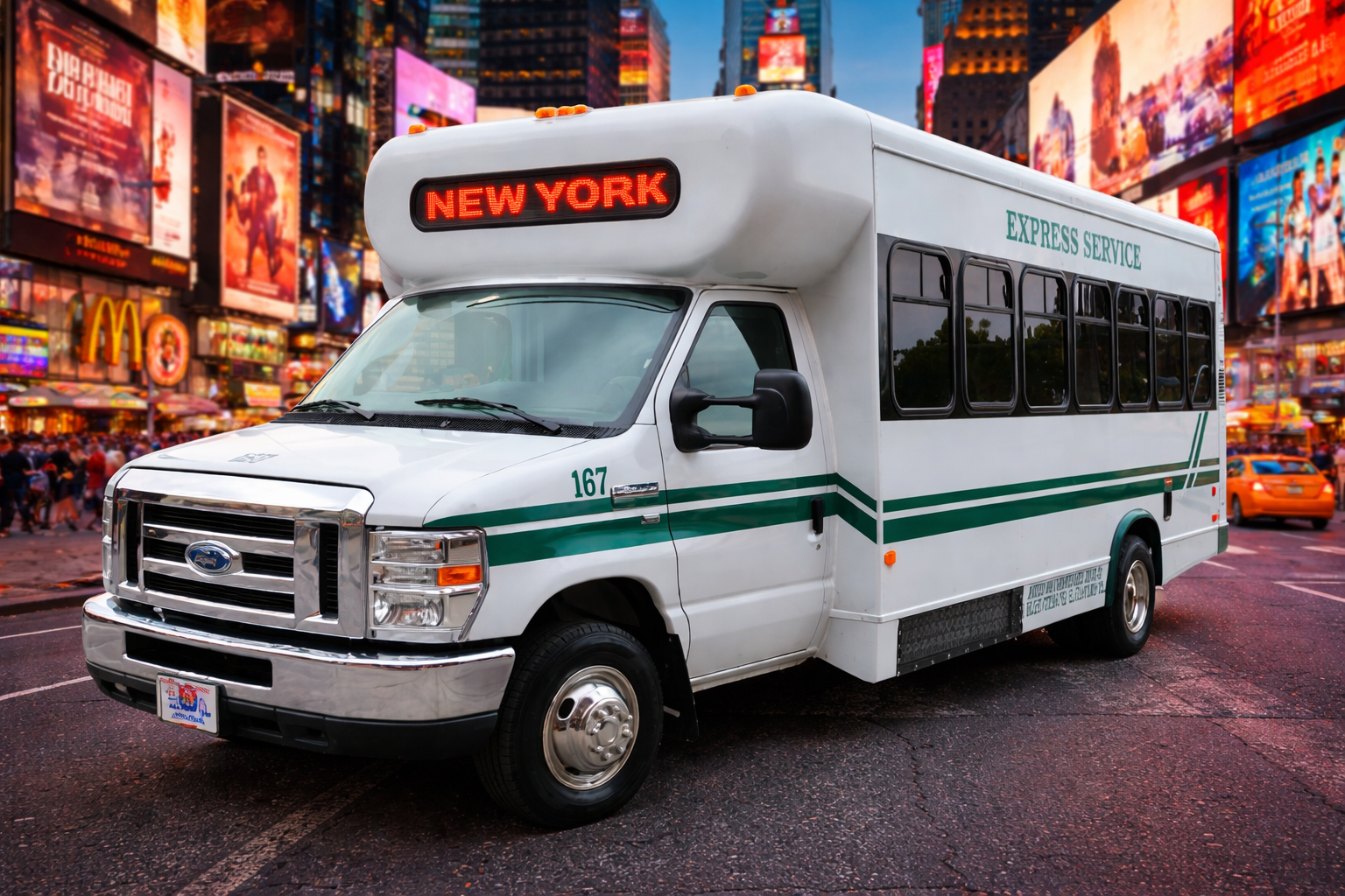 Clifton NJ to NYC bus route traveling into Midtown Manhattan